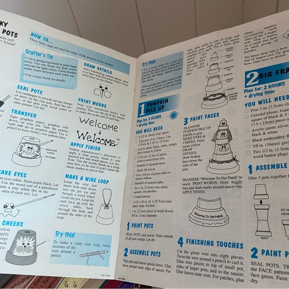 80s Country Folk Art craft instructions patterns Magazines Halloween Nautical - Picture 6 of 16